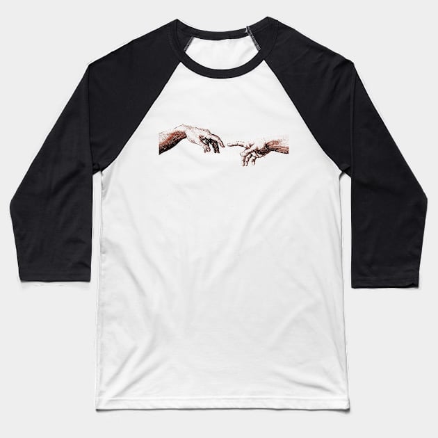 Pointing Hands Baseball T-Shirt by maxha